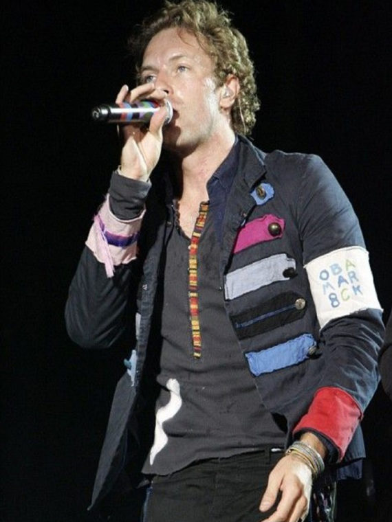 Chris Martin Viva La Vida Military Style Cotton Jacket