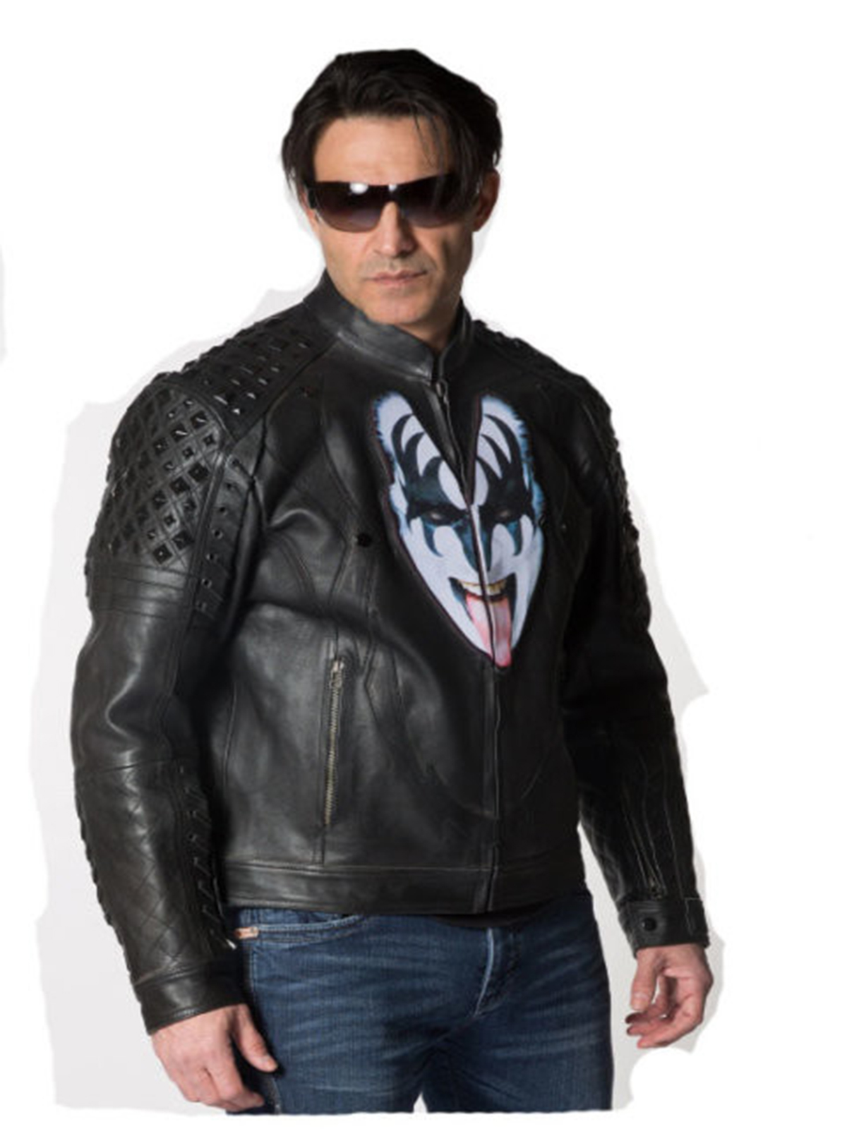 Kiss The Demo Leather Fashion Jacket