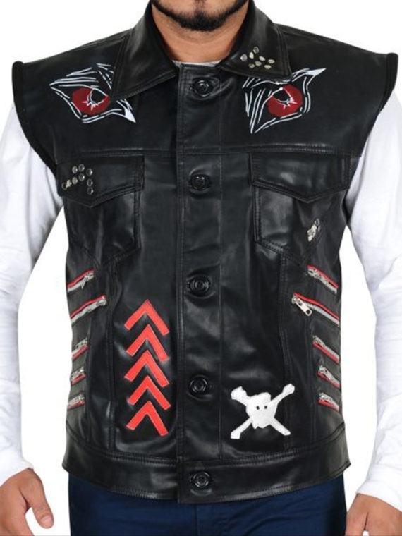 WWE Baron Leather Vest