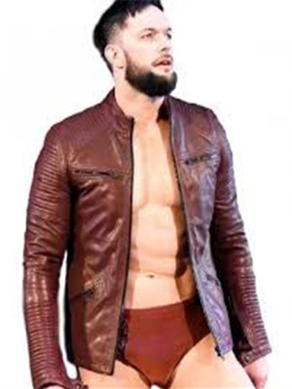 WWE Finn Balor Maroon Jacket