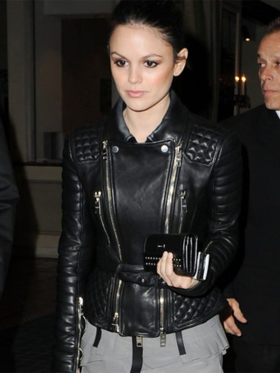 Rachel Bilson Black Leather Jacket