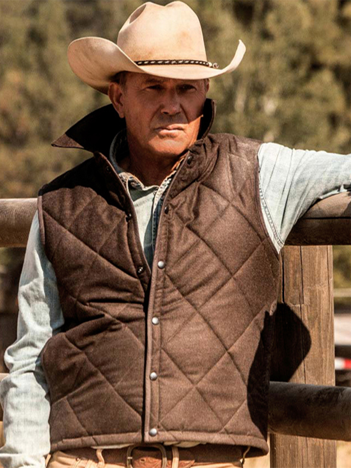 TV Show Yellowstone John Dutton Quilted Vest