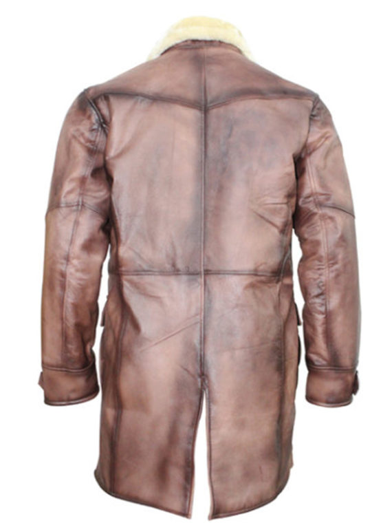 Tom Hardy The Dark Knight Rises Bane Shearling Coat - Image 2