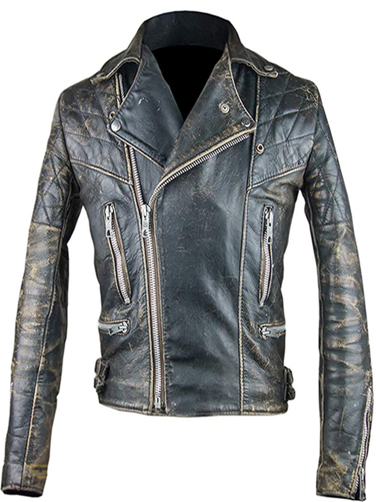 Vintage Cafe Racer Retro 2 Motor Cycle Antique Jacket