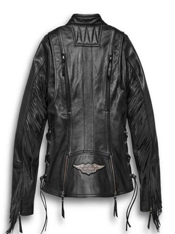 Women’s Boone Fringed Leather Jacket