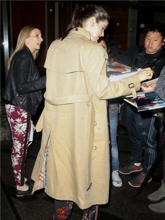 Alexandra Daddario NYC Long Trench Coat