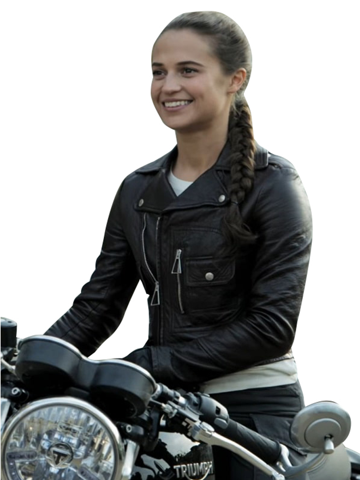 Alicia Vikander Tomb Raider Leather Jacket