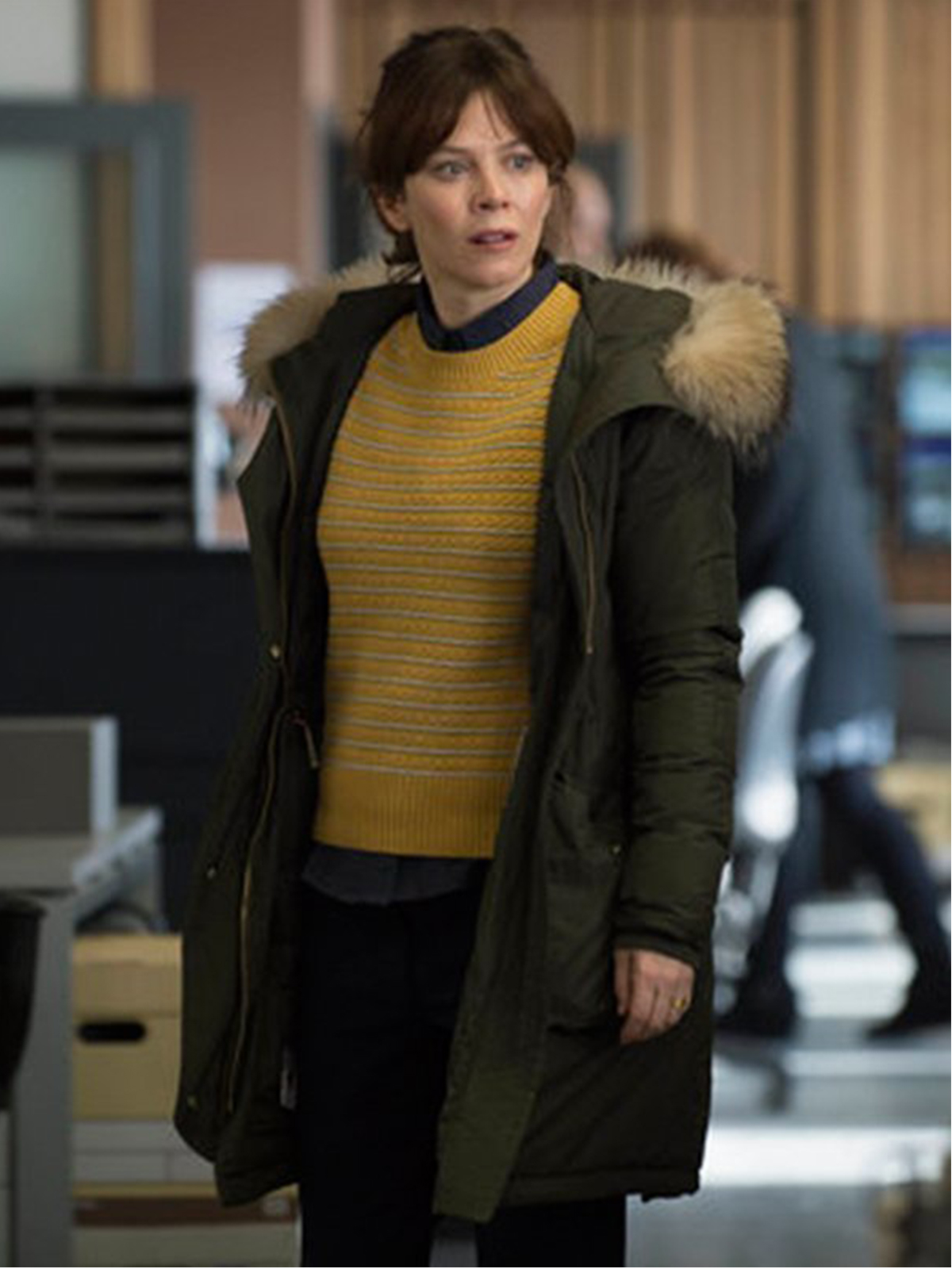 Anna Friel TV Series Marcella Long Coat