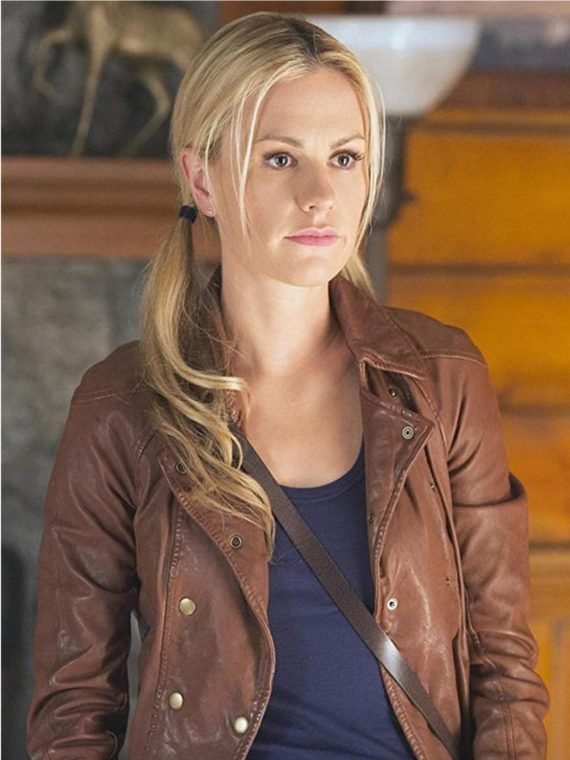 Anna Paqain True Blood Brown Leather Jacket