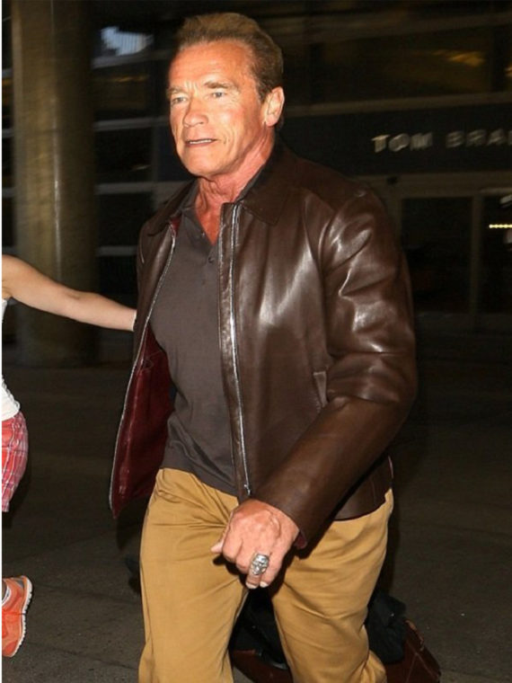 Arnold Schwarzenegger Brown Jacket