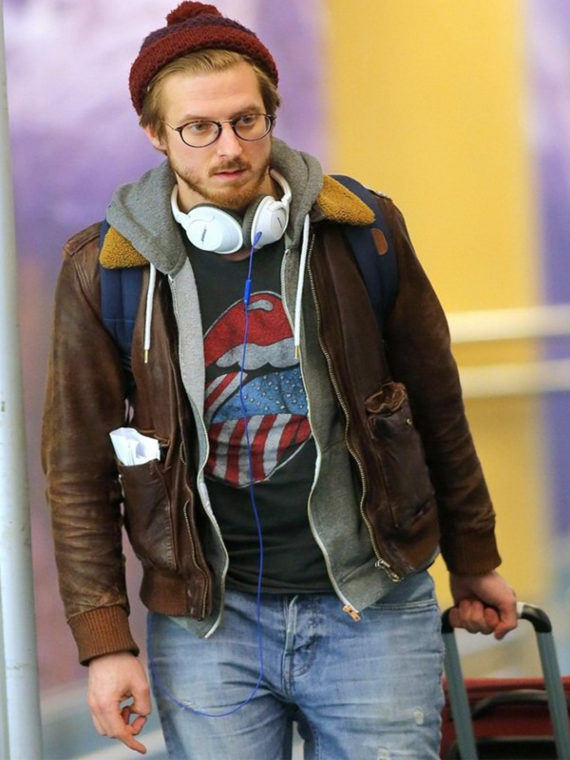 Arthur Darvill Bomber Fur Leather Jacket