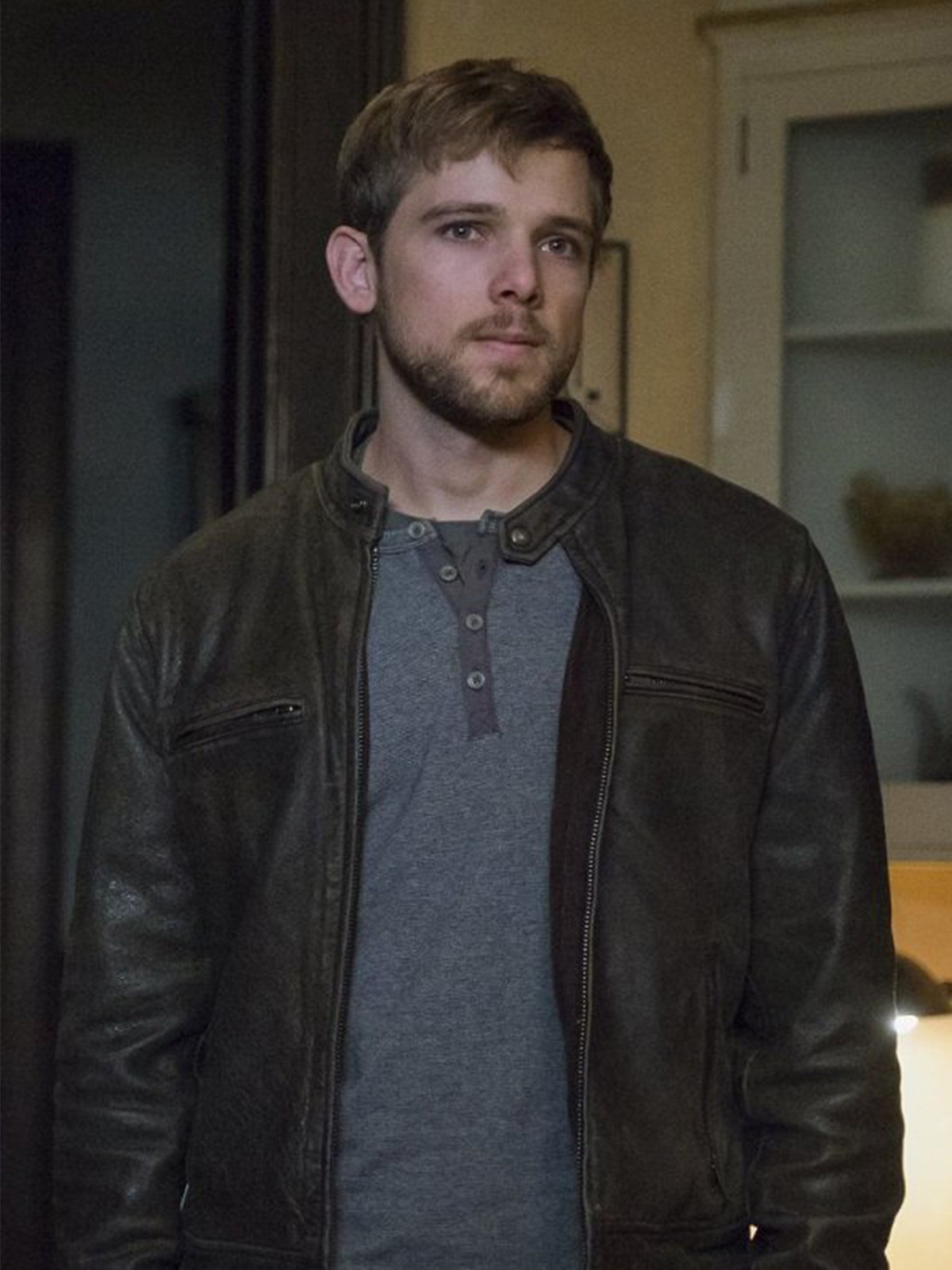 Bates Motel Dylan Massett Brown Leather Jacket