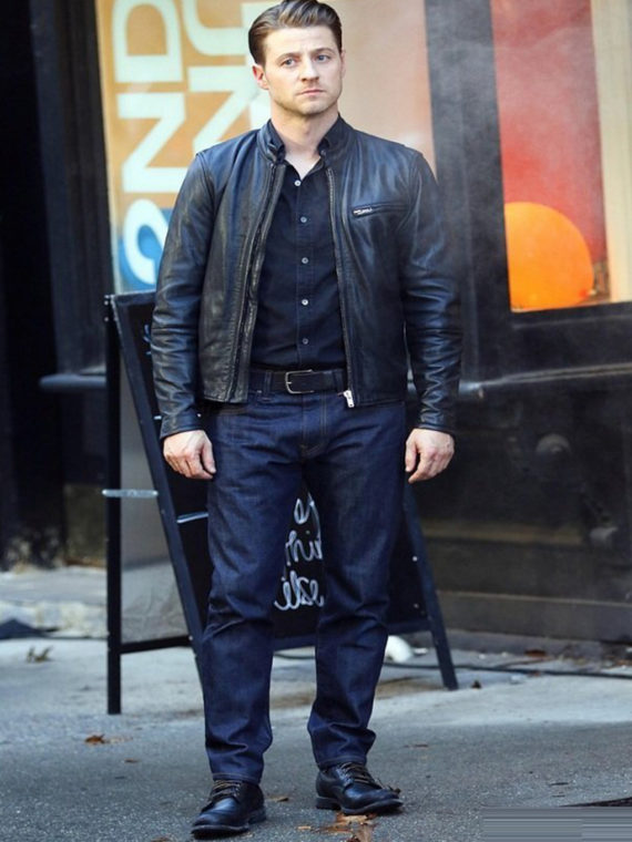 Ben McKenzie Gotham Black Leather Jacket