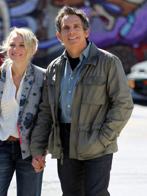 Ben Stiller Stylish Grey Cotton Jacket