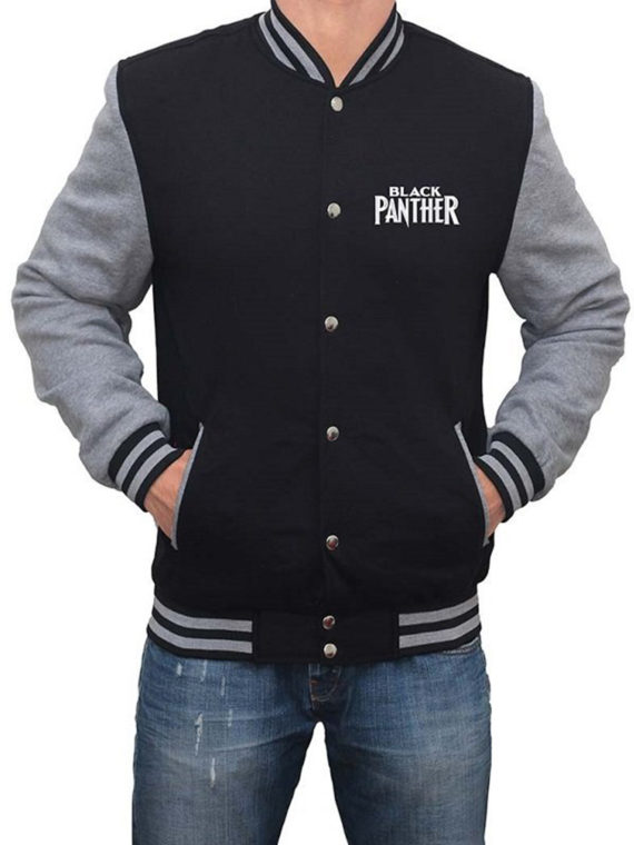 Black Panther Mask Logo Letterman Jacket