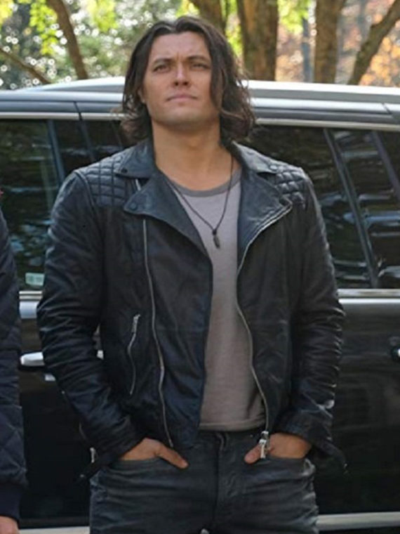 Blair Redford The Gifted Black Leather Jacket