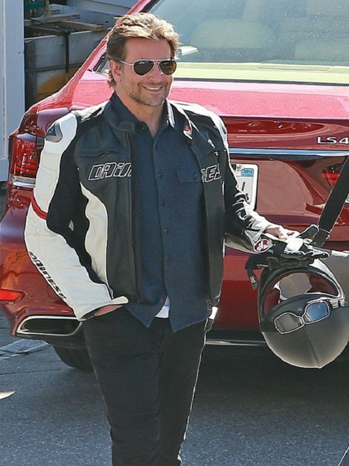 Bradley Cooper Moto Biker Leather Jacket