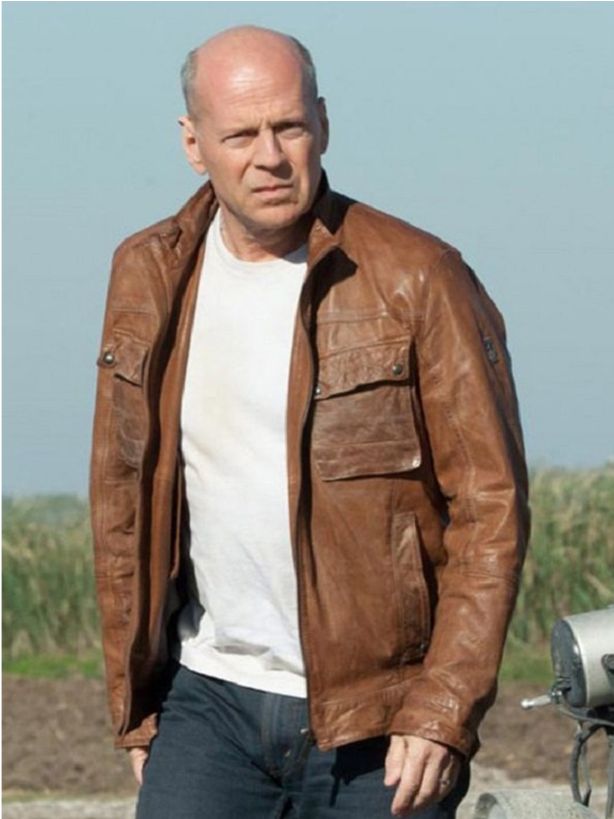 Bruce Willis Looper Leather Jacket