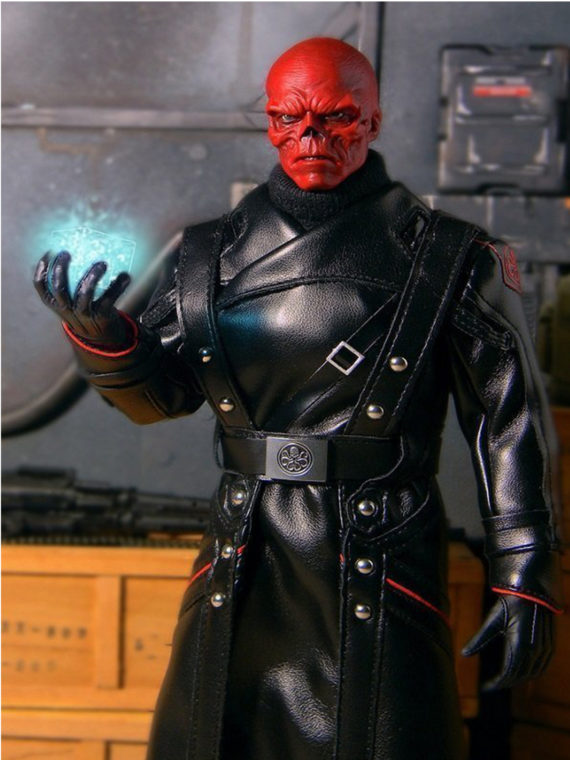 Captain America Red Skull Cosplay Long Coat