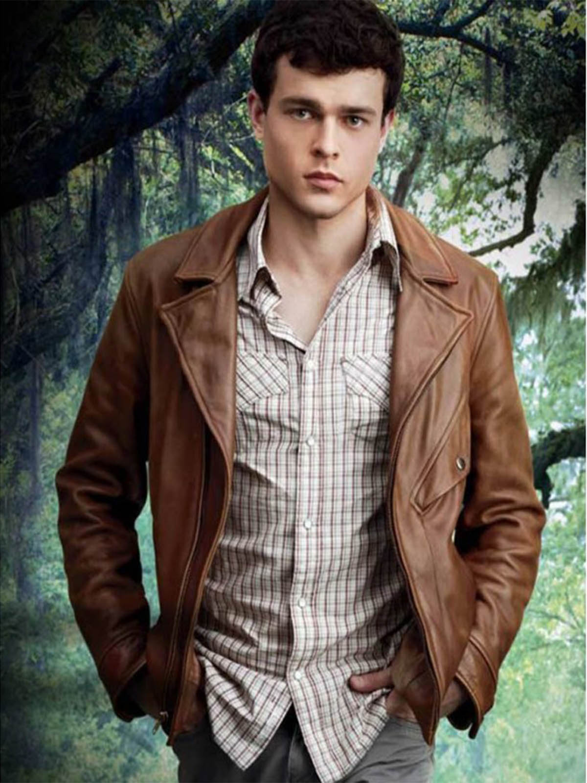 Ethan Wate Distressed Leather Jacket