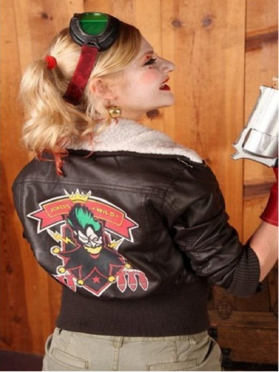 Harley Quinn Bombshell Leather Jacket