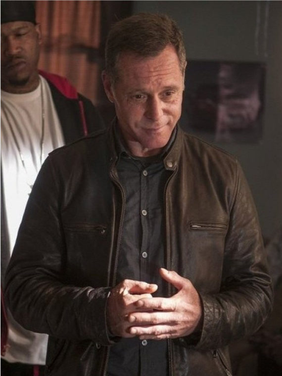 Jason Beghe Chicago PD Leather Jacket