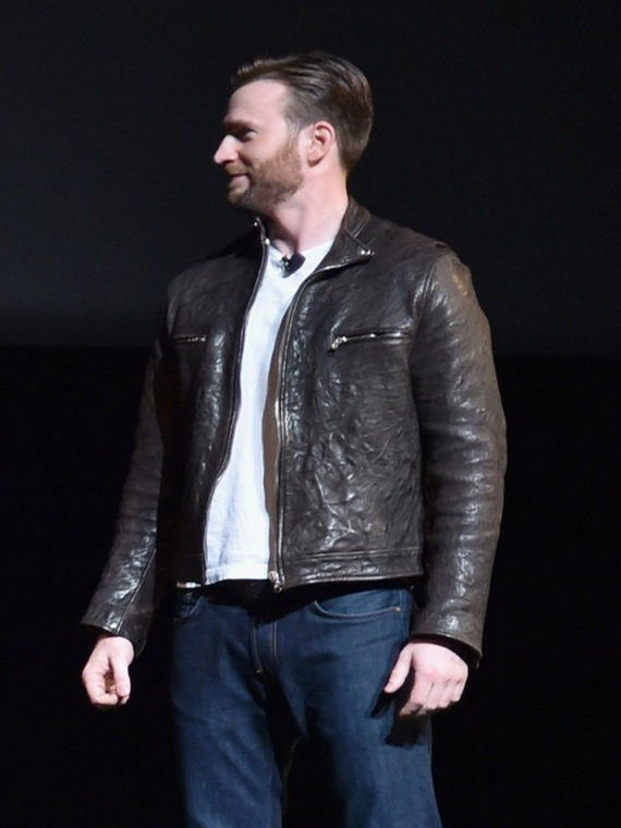 Chris Evans Captain America Jacket