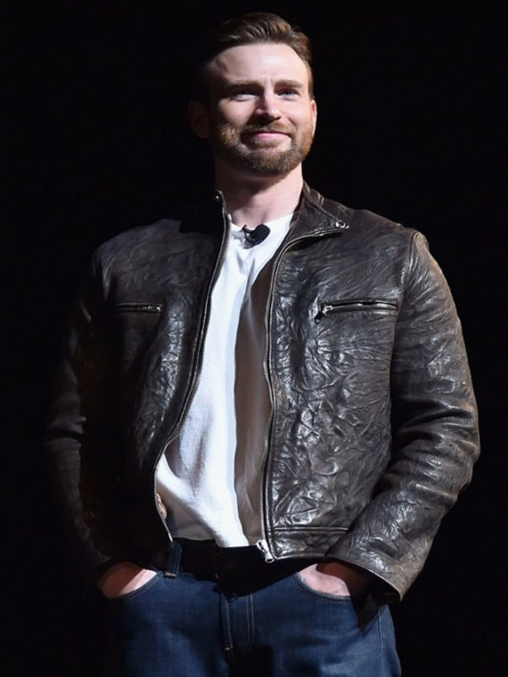 Chris Evans Captain Brown Jacket