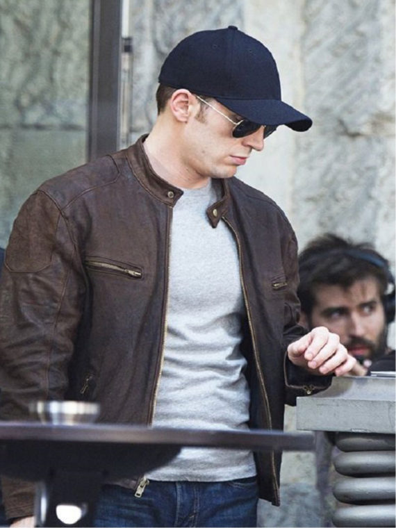 Chris Evans Civil Brown Jacket