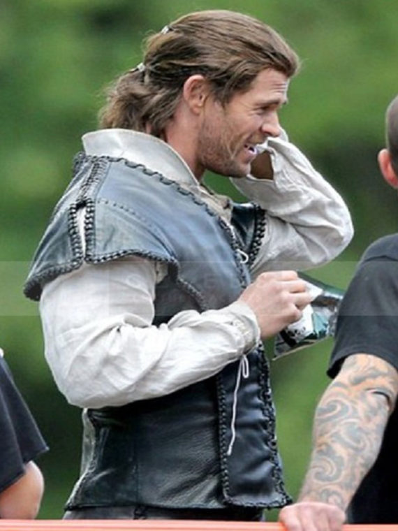 Chris Hemsworth The Huntsman Leather Vest - Image 3