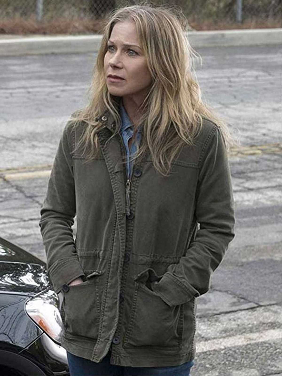 Christina Applegate Dead to Me Cotton Jacket