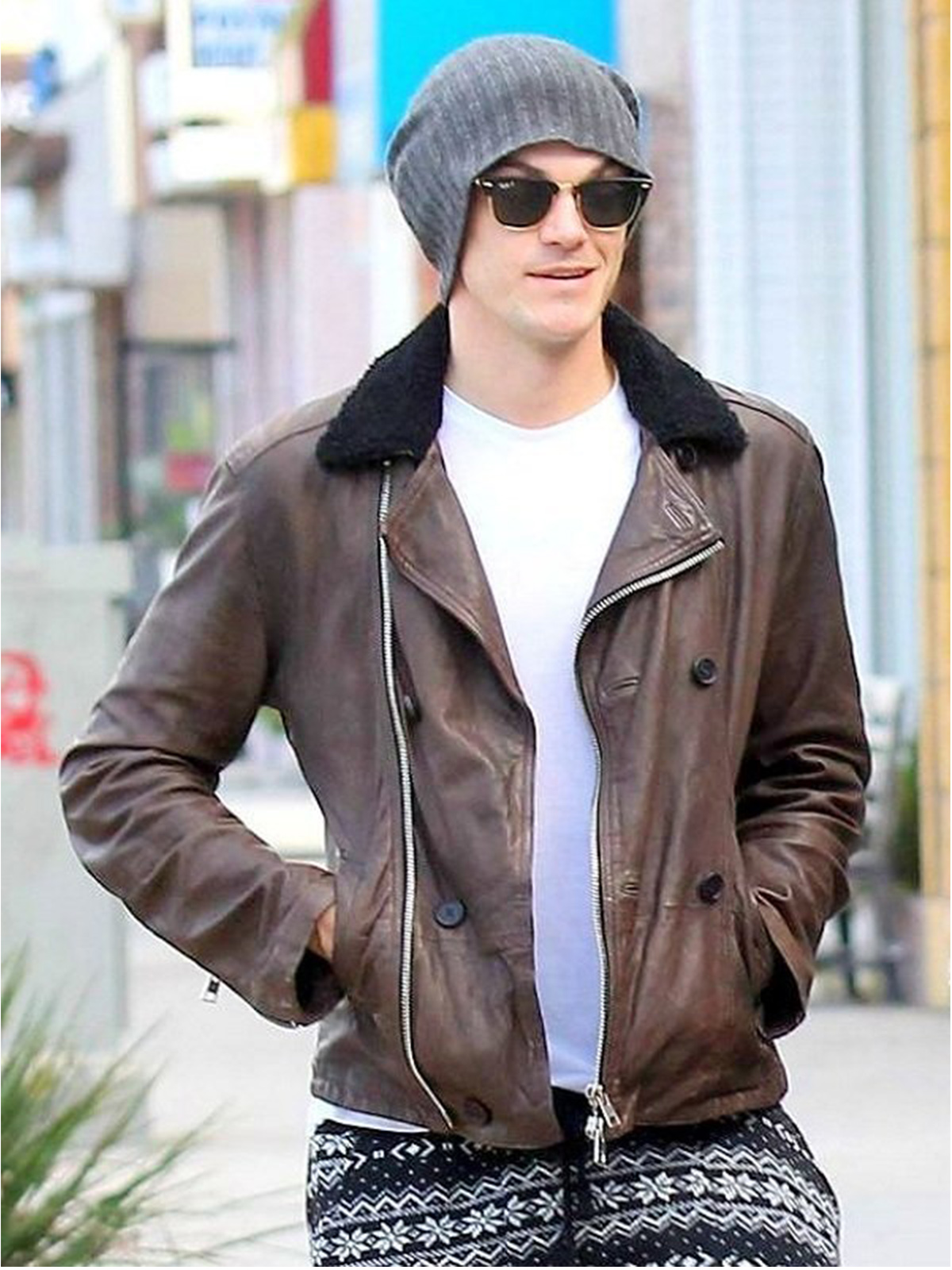 Christopher French Brown Leather Jacket