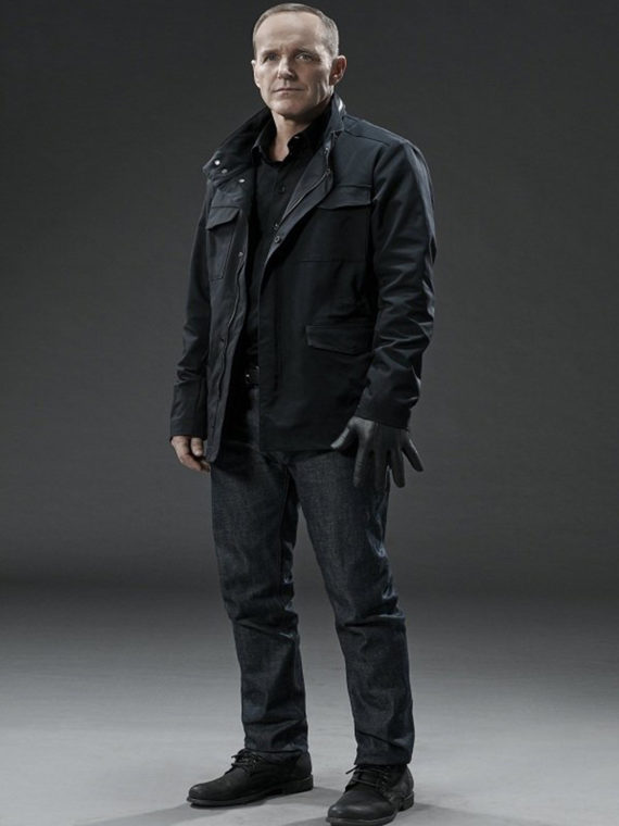 Clark Gregg Agents of Shield Cotton Black Jacket