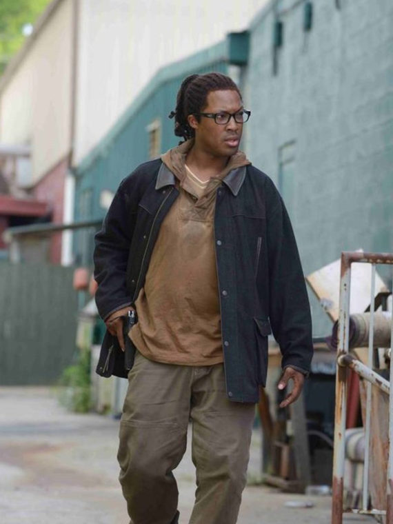 Corey Hawkins The Walking Dead Heath Black Jacket