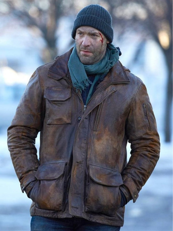 Corey Stoll The Strain Brown Leather Jacket