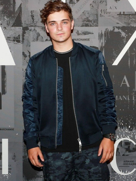 DJ Martin Garrix Navy Blue Bomber Jacket