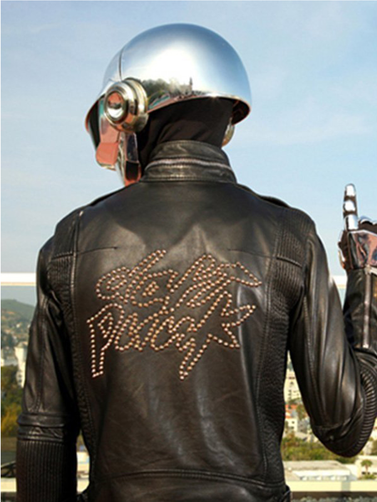 Daft Punk Black Leather Jacket