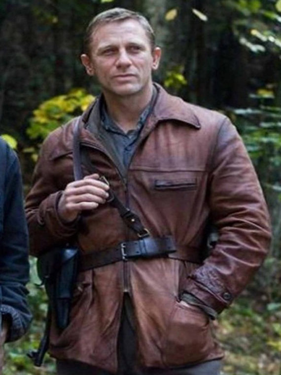 Daniel Craig Defiance Brown Leather Jacket