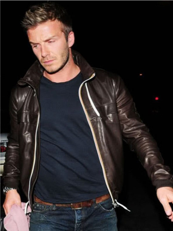 David Beckham Brown Jacket