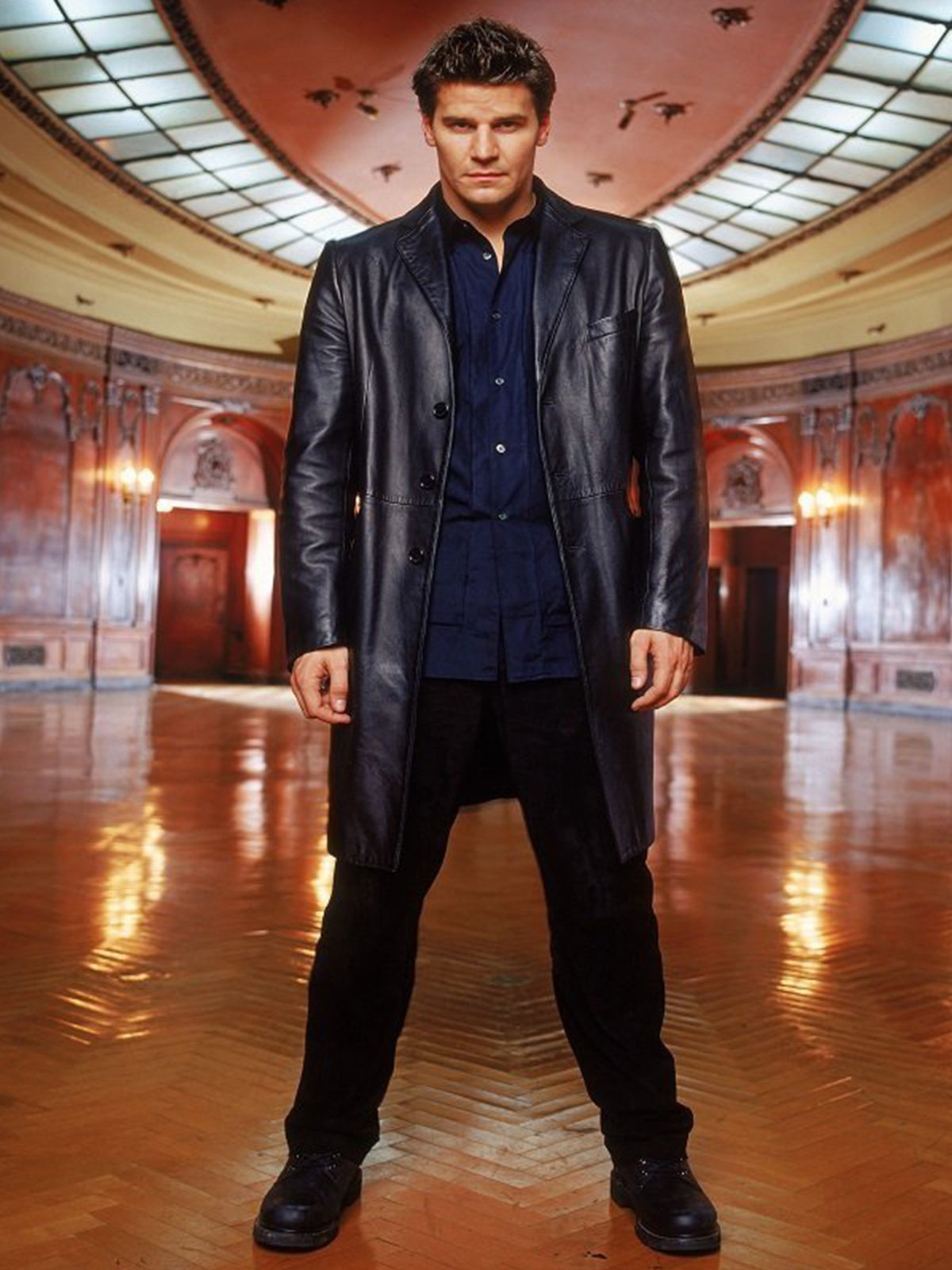 David Boreanaz Angel Leather Coat