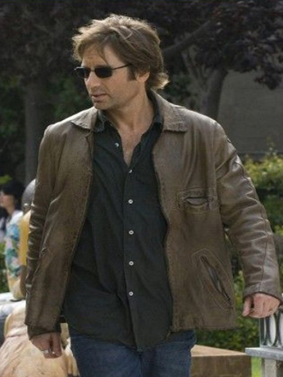 David Duchovny Californication Brown Jacket