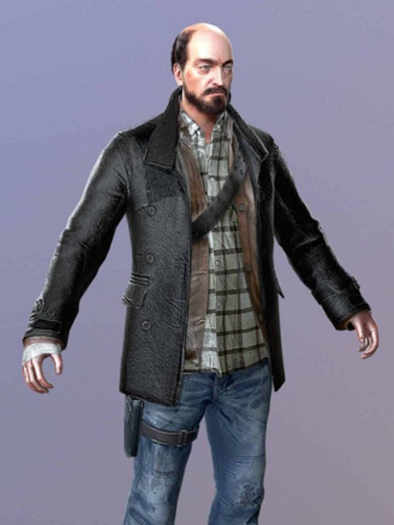 Dead Rising 4 Tom Pickton Cosplay Black Coat