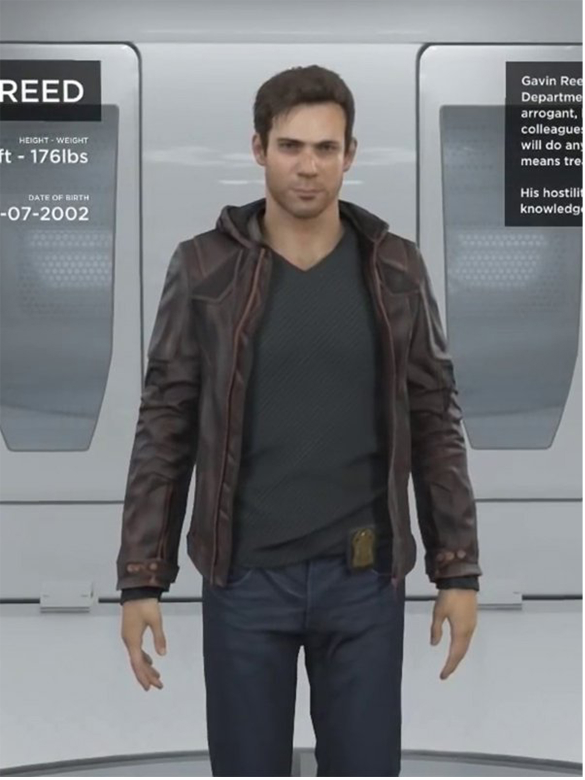 Detroit Become Human Gavin Reed Leather Jacket