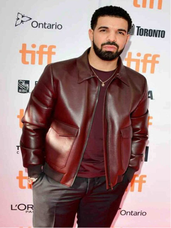 Drake Bomber Leather Jacket