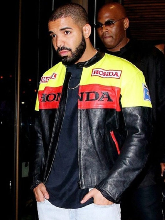 Drake Graham Honda Motorcycle Leather Jacket