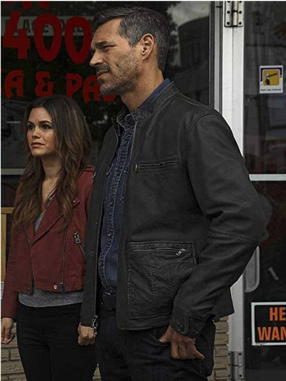 Eddie Cibrian Take Two Black Leather Jacket