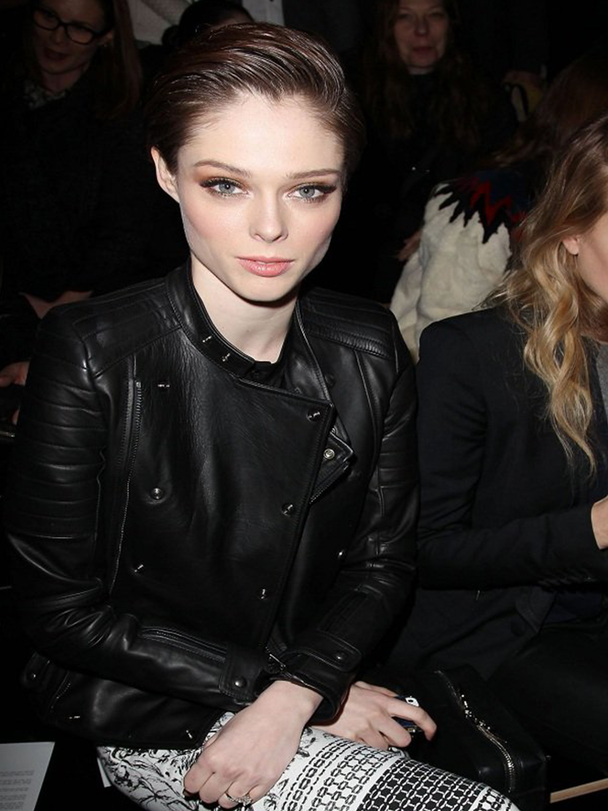 Elegant Coco Rocha Black Jacket