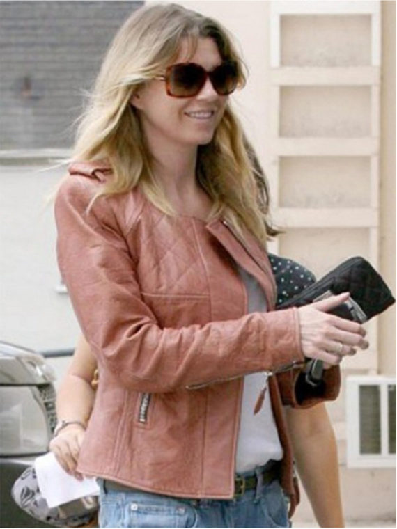 Ellen Pompeo Brown Jacket