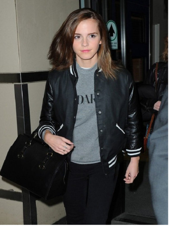 Emma Watson Bomber Varsity Jacket