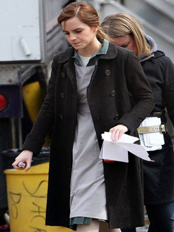 Emma Watson Regression Breasted Coat